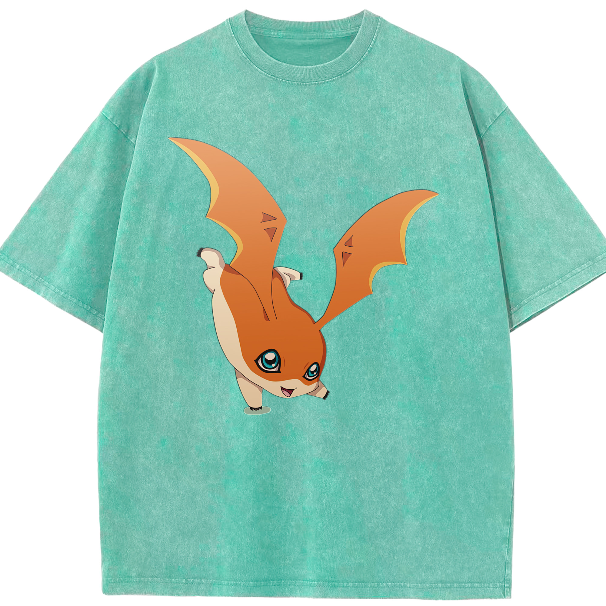 （画像用） Digimon デジタルモンスター/デジモン 綿100% ヴィンテージ風 半袖Tシャツ（フロントプリント）
